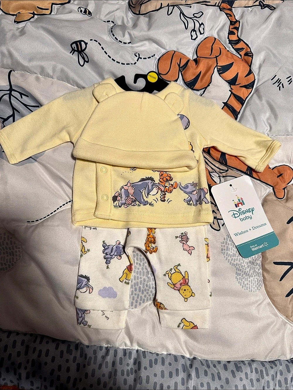 ⭐️NWT Disney Baby Wishes + Dreams Preemie Winnie the Pooh 3-Piece Set